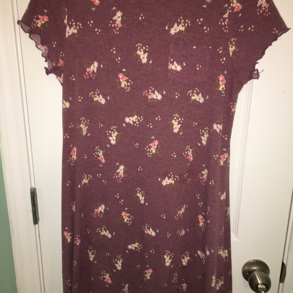 Maroon Floral dress